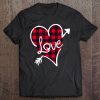 Love Buffalo Plaid Heart Valentine t shirt