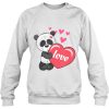 Love Panda Valentine’s Day sweatshirt