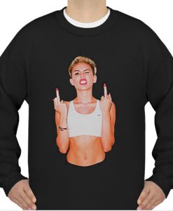 Miley Cyrus Finger up sweatshirt