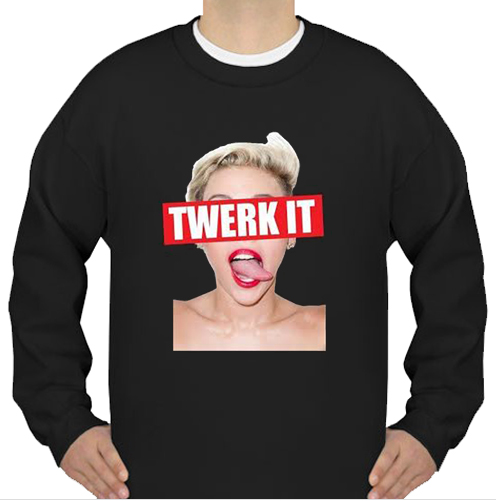 Miley Cyrus Twerk It Tongue Out sweatshirt