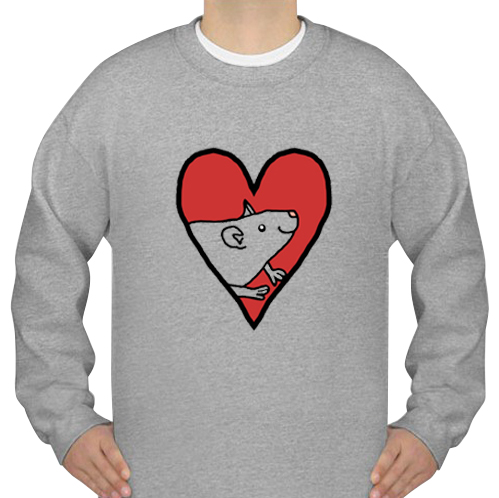 My Valentine Rat sweatshirt