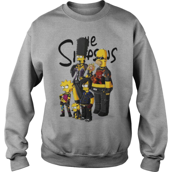 Rock N Roll Simpson Family sweatshirt