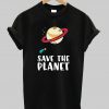 Save the Planet Save the Earth Distress T-Shirt