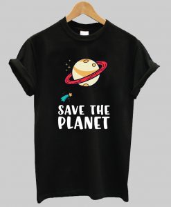 Save the Planet Save the Earth Distress T-Shirt