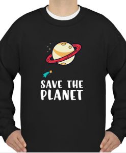 Save the Planet Save the Earth Distress sweatshirt
