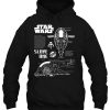 Star Wars Slave One Ship Schematic hoodie
