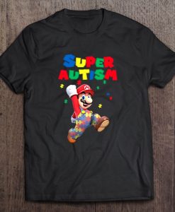 Super Autism Super Mario t shirt