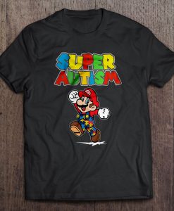 Super Autism mario t shirt