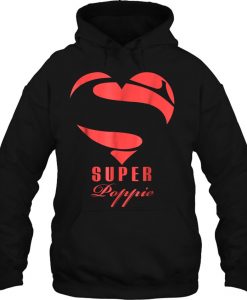 Super Poppie Superhero Heart Valentine hoodie
