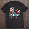 T-Rex Dinosaur Valentine Dabbing Heart t shirt