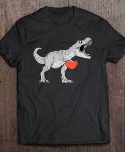 T-Rex Dinosaur Valentine’s Day t shirt