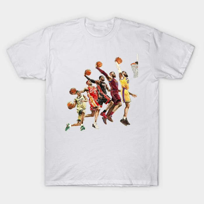 The Evolution of Lebron James t shirt