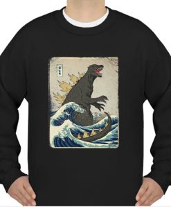 The Great Godzilla off Kanagawa sweatshirt