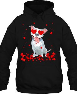 Valentine’s Day Pitbull Dog Lover hoodie