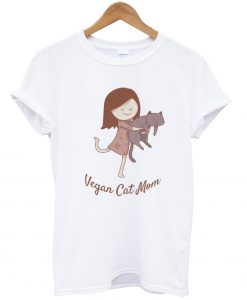 Vegan Cat Mom T-shirt