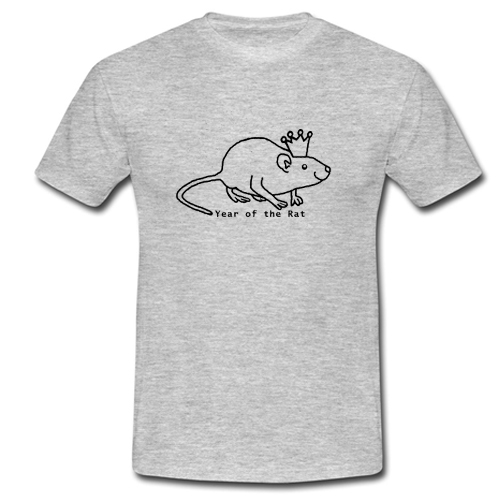 Year of the Rat with Crown t shirt