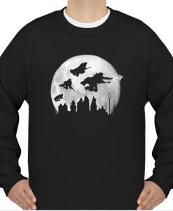 moon over hogwarts potter sweatshirt