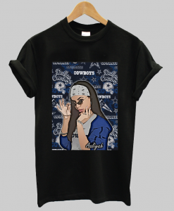 Aaliyah Aesthetic Dallas Cowboys Styled T-Shirt
