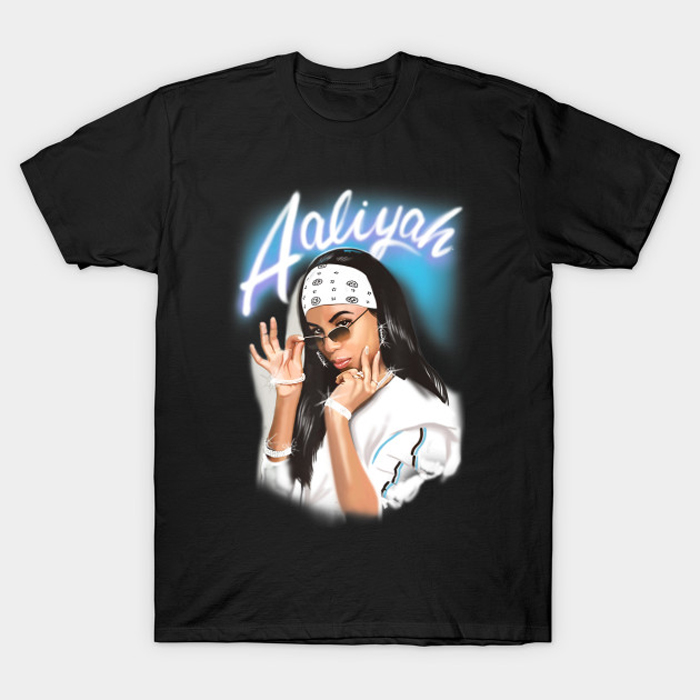 Aaliyah Airbrush Bandana Photo T-Shirt