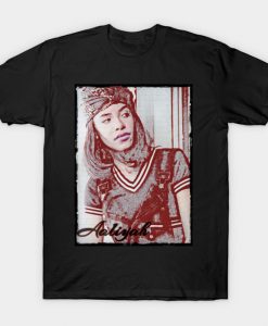 Aaliyah Notebook Paper Aesthetic Styled T-Shirt