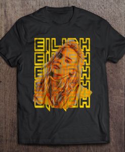 Billie Eilish Music Fan Yellow t shirt