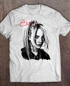 Billie Eilish Portrait Drawing t shirt