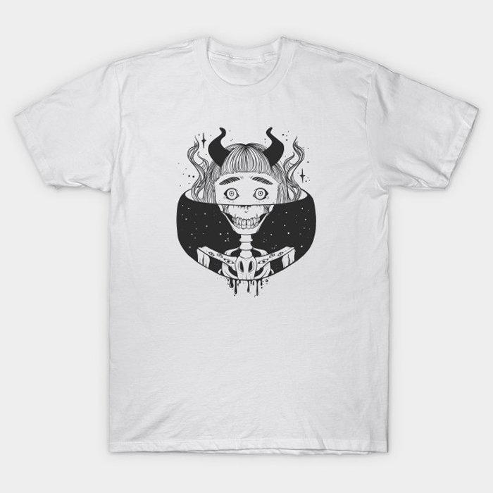 Cosmic Skeleton Demon Girl T-Shirt