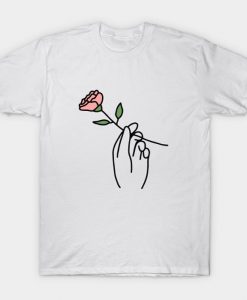 Hand with Rose T-Shirt