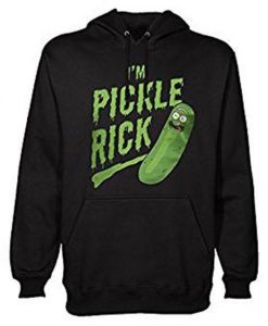 Je suis Pickle Rick avec Capuche Noir Hoodie