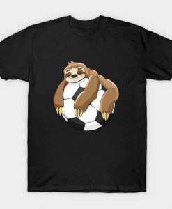 Lazy Sloth Soccer t Shirt