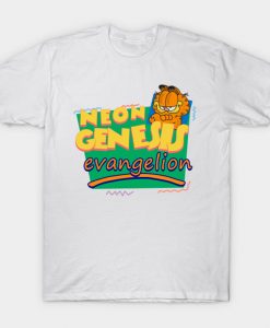Neon Genesis Evangelion Meets Garfield And Friends T-Shirt