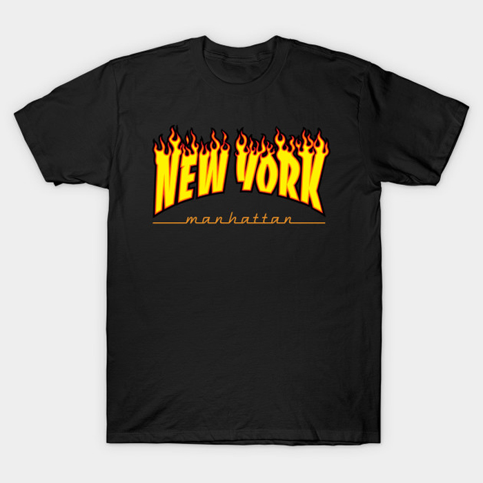 New York Skateboarding Thrasher Style t-shirt