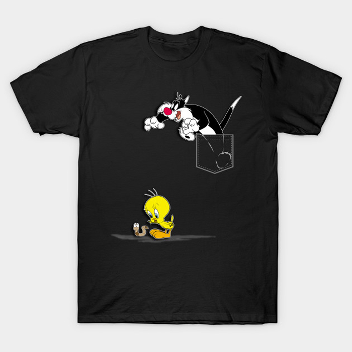 That Cat and Bird Again T-Shirt