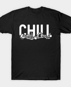 chill skeleton t shirt