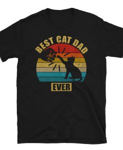 Best Cat Dad Ever Bump Short-Sleeve T-Shirt