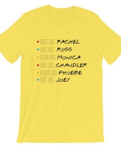 Friends Be Like Name Roll Call t shirt