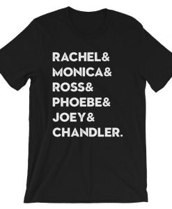 Friends Roll Call Names t shirt