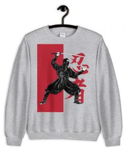 Japanese Ninja With Ninjatō Sword Sweatshirt