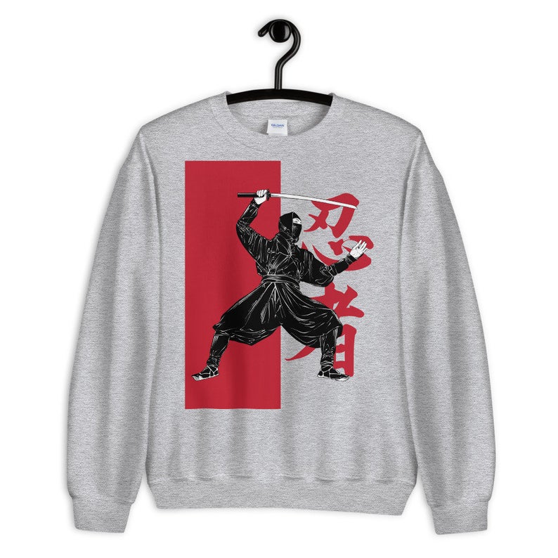 Japanese Ninja With Ninjatō Sword Sweatshirt