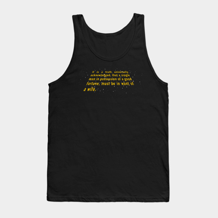 Pride and Prejudice Opening Crawl Tank Top