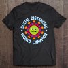 Social Distancing World Champion Funny Introvert Virus t shirt