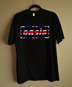 Oasis BAnd Best Clothing OASIS UK Flag Logo T Shirt