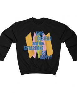Elvis Costello and The Attractions Get Happy Unisex Sweatshirt