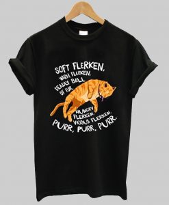 Soft Flerken Lyrics Funny Cat Floating in Space T-Shirt