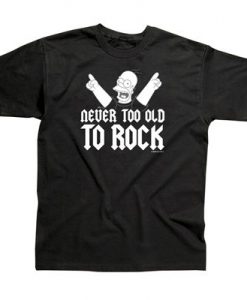 The Simpsons Never Too Old To Rock T-Shirt