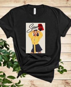 Selena Quintanilla with Roses and her signature T-shirt