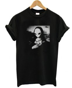 Alien Mona Lisa t shirt