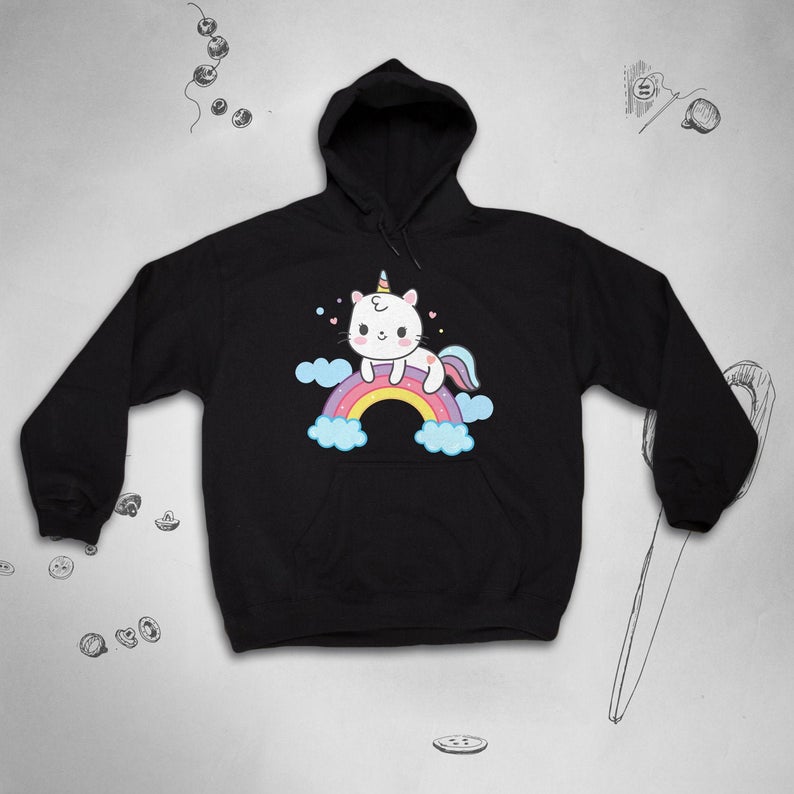 Cat unicorn hoodie