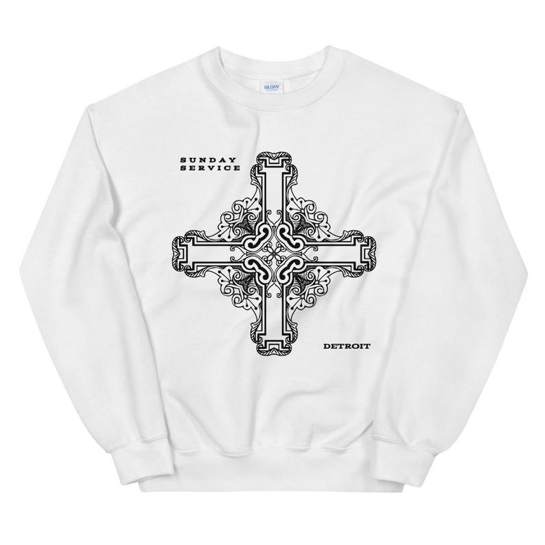 Kanye Jesus Is King Detroit Cross Sunday Service Sweatshirt
