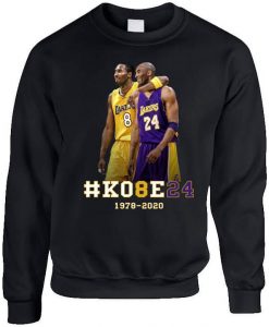 Kobe Bryant Basketball Tribute Los Angeles Number 24 8 Sweatshirt